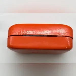 Hermes | Accessories | Hermes Paris Orange Leather Glasses  display picture 1